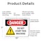 Signmission Do Not Start This Machine Danger Sign, Plastic, 10in W x 7in L, 2PK OS-2PACK-DS-P-710-L-1171 - alternate 5